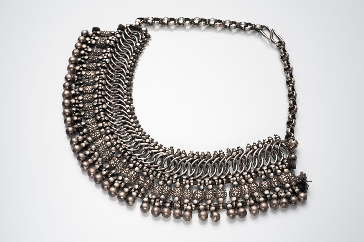 Indian Silver Choker Necklace